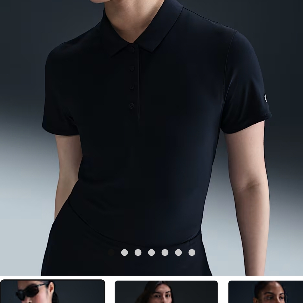 Nike Black Dri-Fit Golf Polo